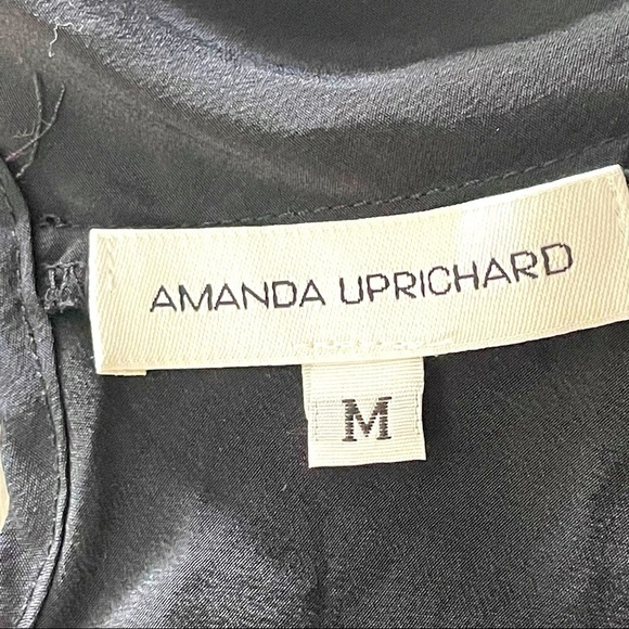 Amanda Uprichard 100% Silk Top Handkerchief Hem – Black, Size Medium - Picture 7 of 10